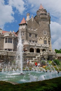 Back of Casa Loma from the gardens