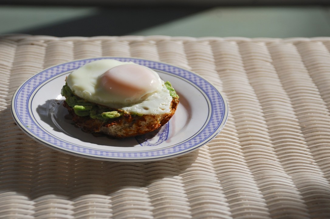 Egg, avocado, and toast